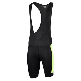 Airtracks Men's Functional Cycling Shorts with Straps Pro Line - Bib Shorts - BIB Cycling Shorts - Short Cycling Shorts - 3D Coolmax Seat Padding - Breathable - Reflector