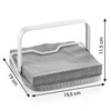 Tescoma 900823 Online Wood and Metal Napkin Holder with Napkin