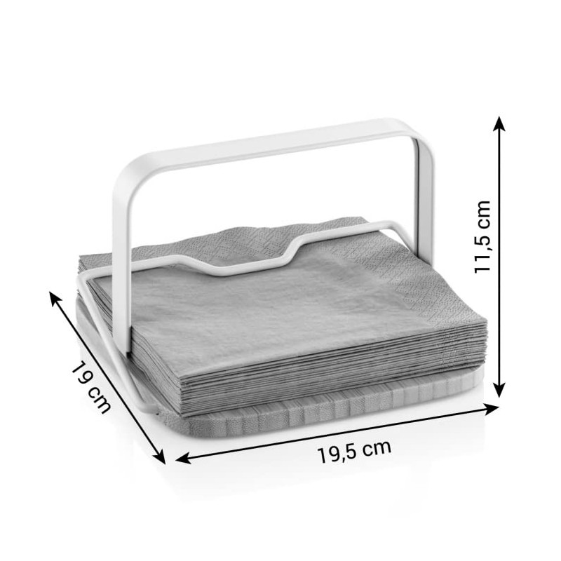Tescoma 900823 Online Wood and Metal Napkin Holder with Napkin