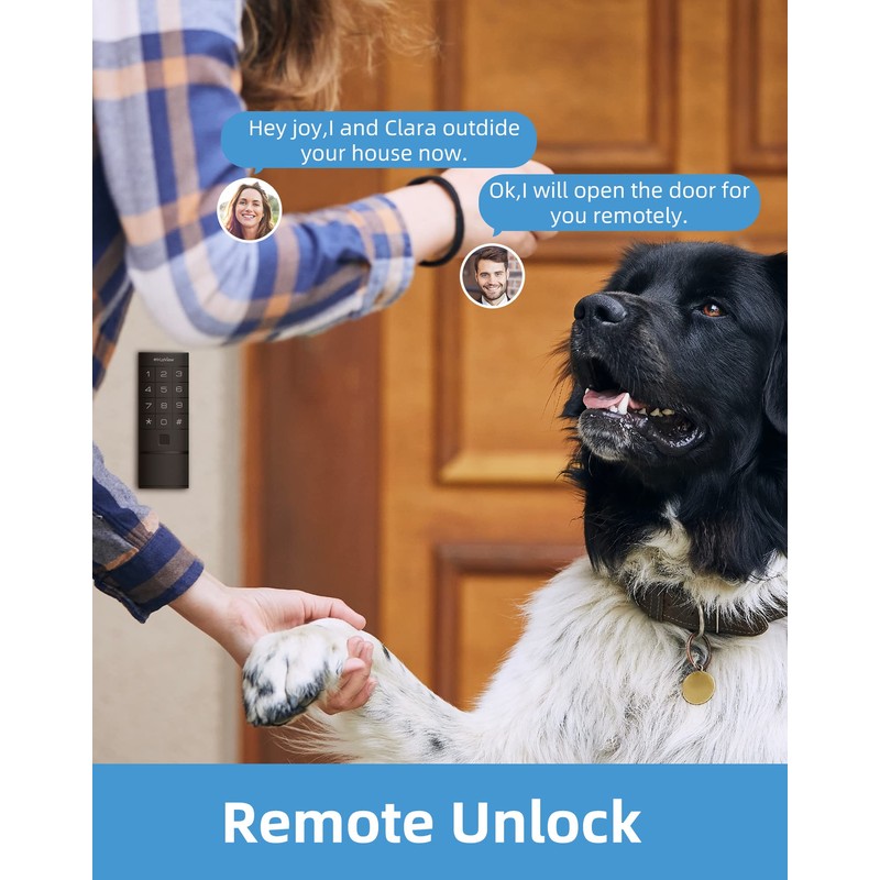 LaView Bluetooth Enabled Door Lock, Wireless & Keyless Entry Smart