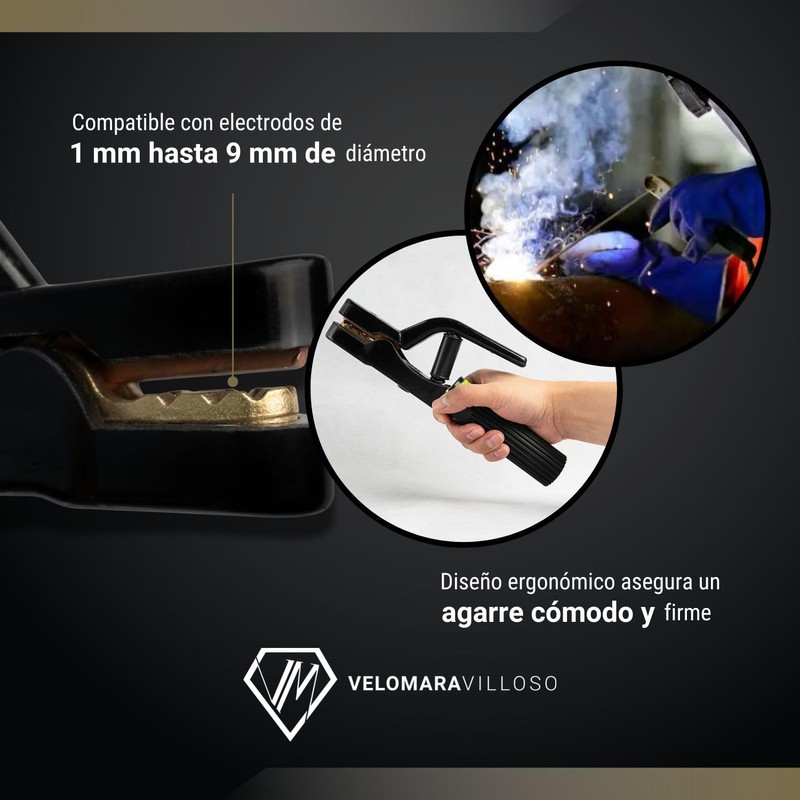 LION TOOLS - Pinza Porta Electrodo 500 A Para Soldar