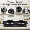 Cusimax Hot Plate for Cooking 1800W Portable Electric Double Burner