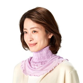 Aimedia Silk Neck Cover, Neck Warmer, Made in Japan, Unisex, Sleeping Neck, For Drying, Night, Sleeping, Cold Protection, Cold Protection