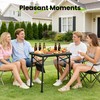 WildFinder Folding Camping Table, 3 Adjustable Height Max 27.5" Portable