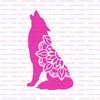 Mandala Wolf Stencil - Reusable Stencils for Painting - Create