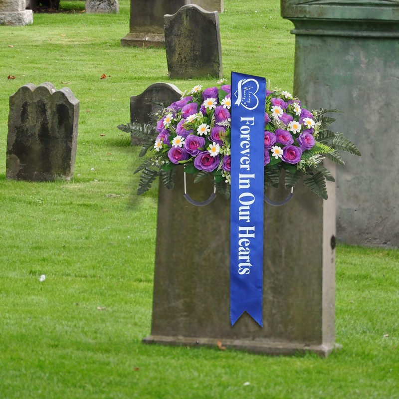 Elegant Funeral Wreath Sash – Funeral Sash Memorial Wreath Sash