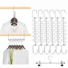 DUOFIRE Space Saver Hangers, Horizontal and Vertical Hangers, 12 Layers,