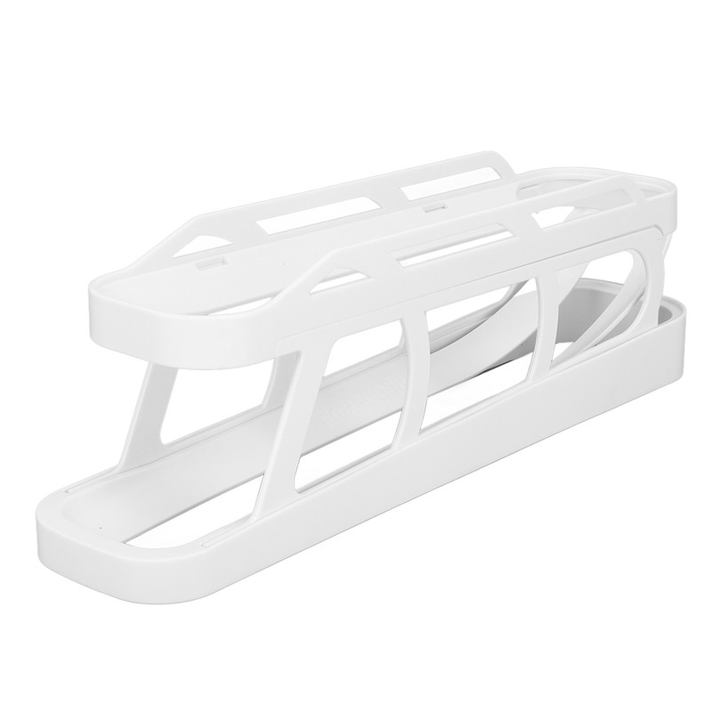 Rolling Egg Dispenser 2 Tier Space Saving Automatic Roll Down