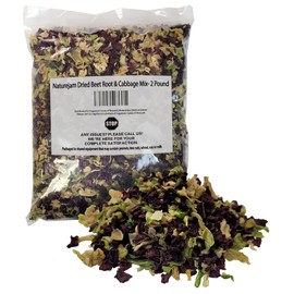 Naturejam Dried Beet Root & Cabbage Mix-2 Pound Bag-To Make Side Steamed Vegetables or Soups-Dehydrated 2 Ingredients Only