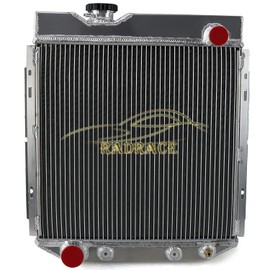 RadRace 3 Rows Aluminum Radiator For 1960-1966 Ford Falcon Mercury Comet Sedan Delivery 1965-66 Mustang 1961 1962 1963 1964 1965 Radiators