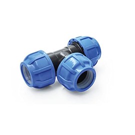 Screw Hose Connection Polypropylene (PP) Fitting Quality Product Mega Selection All Sizes for Polypropylene (PE) Pipes Clamp Connector Drinking Water Angle (T-Piece 32)
