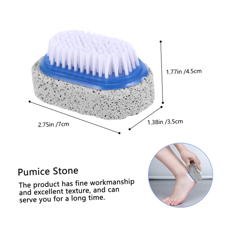 Healeved Natural Pumice Stone Foot Brush for Callus Removal Treatment