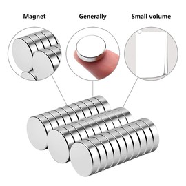 Wukong Neodymium Magnets, 105 Pieces Ultra Strong Super Magnets 6 x 3 mm Mini Magnets for Dry-Erase Boards, Magnetic Board and Magnetic Strip