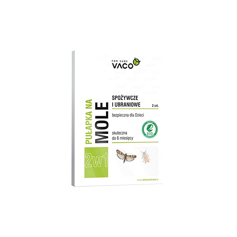 VACO Eco Pułapka na mole ubraniowe spożywcze 2szt