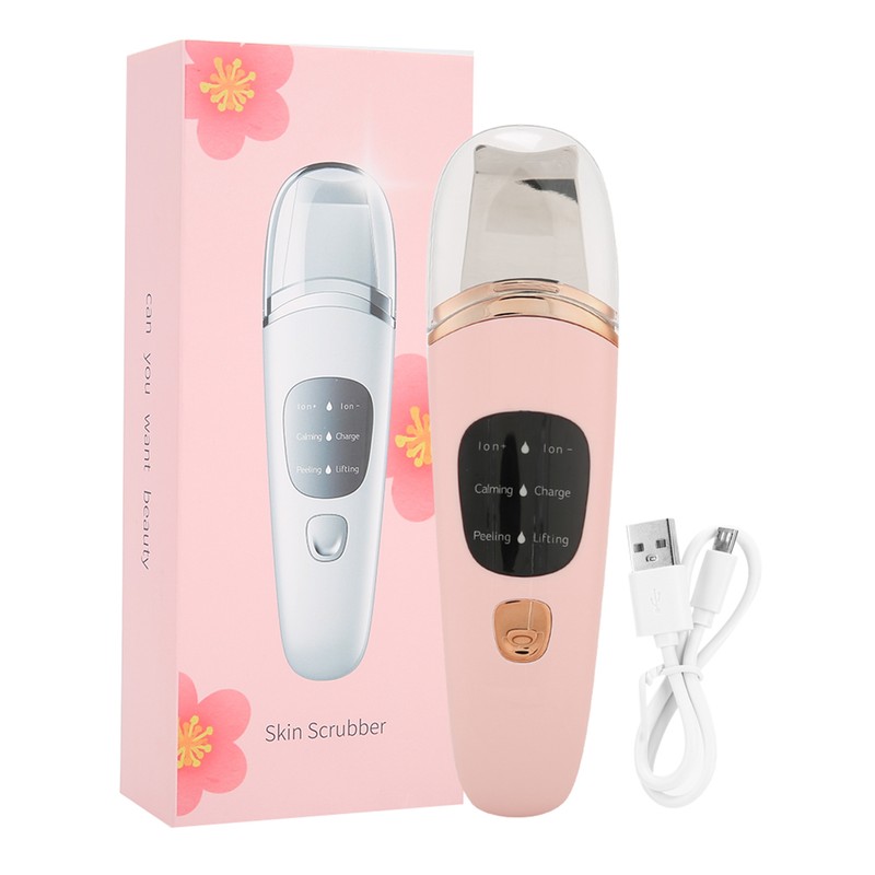 Face Skin Scrubber Vibration Face Peeling Machine Ultrasonic Exfoliating SkinCare