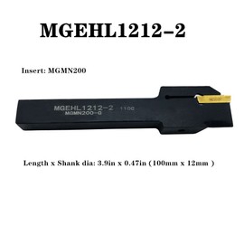 Indexable Lathe Turning Tool,1/2'' Shank 7 Pieces Carbide Turning Tool Set,Metal Lathe Tools Holder for Turning Grooving Threading with Tin Coated Carbide Inserts Turning Insert (B)