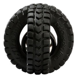 Pet Qwerks X-Tire Ball Dog Toys - Jingle Interactive Chew Toy - Small