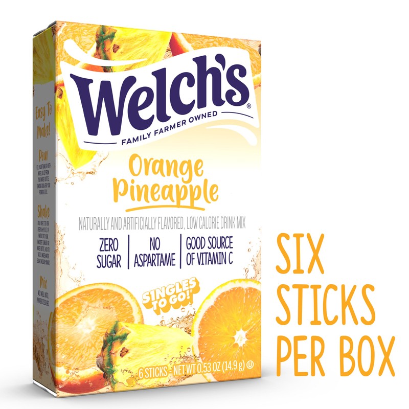 Welch's Singles To Go Water Drink Mix - Powder Sticks,