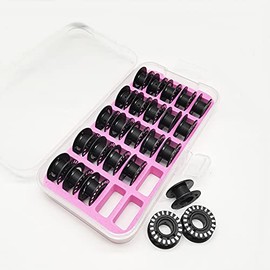 YICBOR New 7 Series Jumbo Bobbin Storage Case with 25pcs Bobbins for Bernina 7 Series (Bobbin Box+25pcs Bobbin)