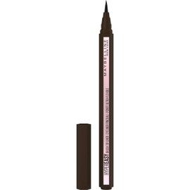 Maybelline Hyper Easy Brush Tip Liquid Eye Liner, Long Lasting, Easy To Apply, Smudge Proof Formula 810 Pitch Brown