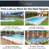 LukLoy 304 Stainless Steel Glass Spigots Pool Fence Spigot Clamp