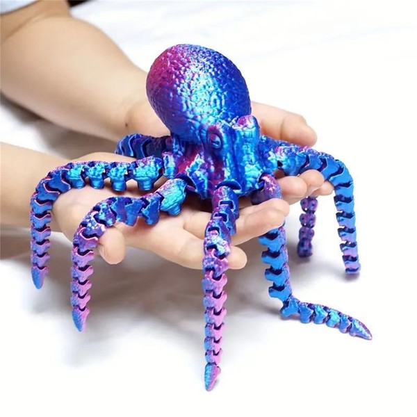 Generic 3D Printed Octopus, 3D Printed Articulated Octopus Fidget Toys