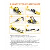 Strapinno Retractable Ratchet Tie-Down Strap 2in x 16ft Heavy-Duty with