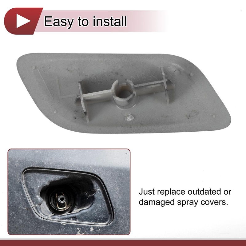 HEROFFIX Front Left Bumper Headlight Washer Nozzle Cover Cap No.8504560040A0