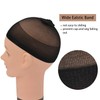 Pack of 4 Wig Caps Stretch Nylon Wig Stocking Caps