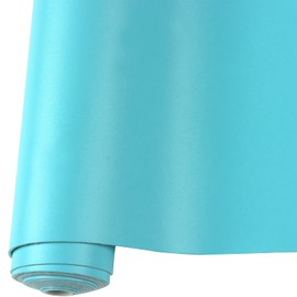 Smooth Solid Color Faux Leather Sheets Roll 12"X53" (30cmX135cm),Very Suitable for Making Crafts, Leather Earrings, Bows,Sewing (Sky Blue)