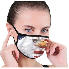 Fashion Unisex Cotton Printed USA / Eagle Face Masks - Eagle