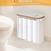 efluky Toilet Paper Storage and Holder 2 in 1, Toilet