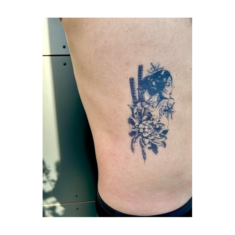 2 Blätter Temporäres Geisha Tattoo Semi-Permanentes Tattoo Langanhaltende Tattoos GZ69