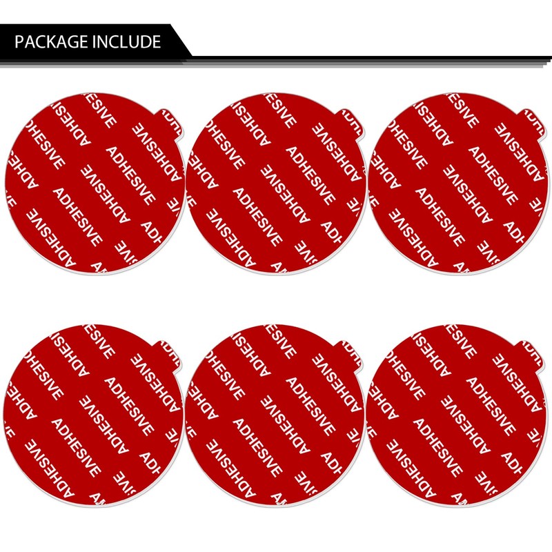 PKYAA Dashboard Pad Mounting Disk Sticky Adhesive Replacement Kit, 6pcs