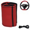Xkeribom Steering Wheel Cover for Lacing Leather 37-38 cm 12