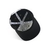 True Heads Moustache Black Snapback Baseball Cap