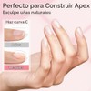 Gel constructor de uñas, 2 piezas de gel constructor transparente