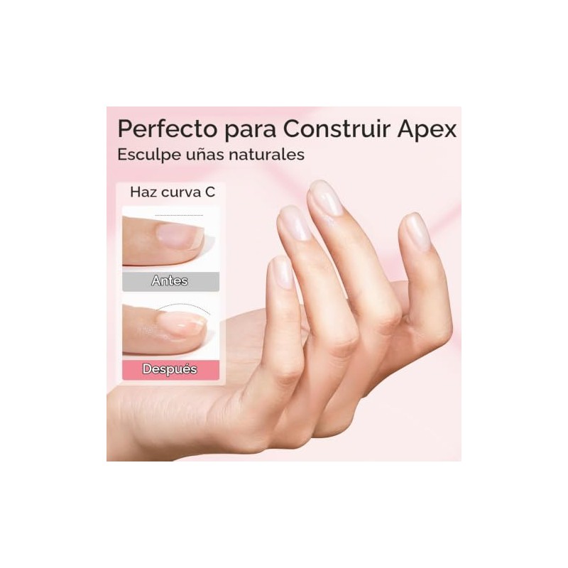 Gel constructor de uñas, 2 piezas de gel constructor transparente