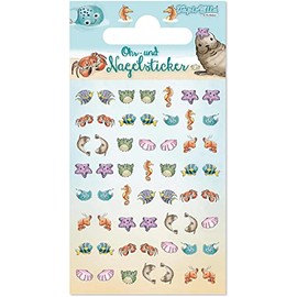 56 Ear and Nail Stickers for Children and Adults | Sticker Ear Stickers (Sea Animals)