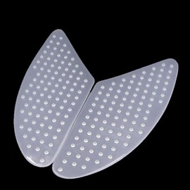 DGYACHOR Motorcycle Tank Pads, Knee Grip Pads, Side Pads, Protectors, Compatible with CBR600, 1000RR, CB400, and More Universal Use, Left and Right Set, Milky White