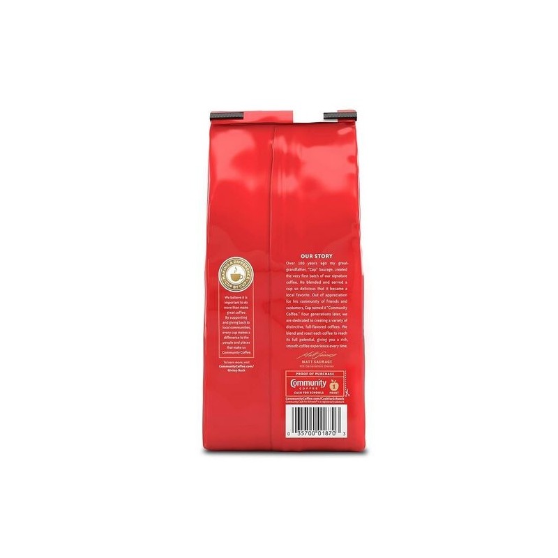 Community Coffee Premium Ground Coffee, French Vanilla Flavored, Medium Roast,