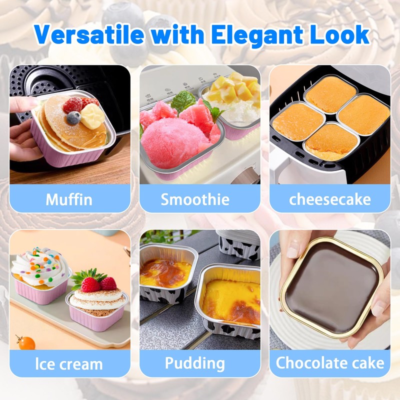 60 moldes para tartas y moldes para pan con tapas,