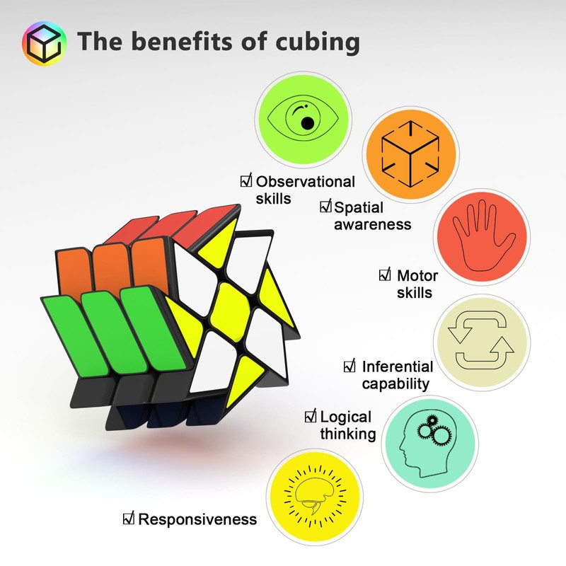 Vdealen Irregular Magic Cube Speed Cube Magic Cube Original, Smooth