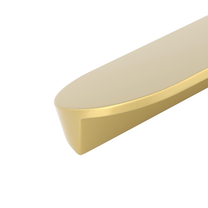 Peaha 5 Pack Matte Gold Finger Pulls for Cabinets Brushed