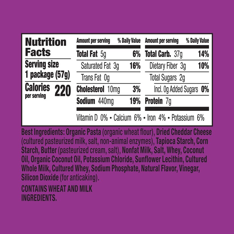 Annie's Organic White Cheddar Macaroni and Cheese, Microwavable Cup, 2.01