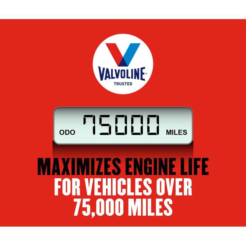 Valvoline High Mileage with MaxLife Technology 10W-30 Synthetic Blend Motor