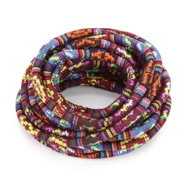 5 Yard Bohemia Ethnic Cotton Thread Round Braided Cotton Rope Cord 6mm Dia for DIY Bracelet Necklaces Jewelry Making Accessories (Style 7)