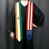 72 Inch India Flag and USA Flag Graduation Sash Unisex