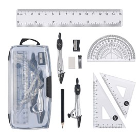 Vicloon Mathematics Geometry Sets, 10 Piece Math Set