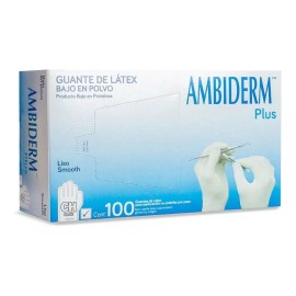 Ambiderm Guante De Latex Natural Varias Tallas